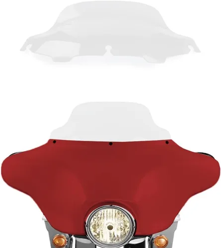 Miniatura 22 de Parabrisas negro de 4.5" para motocicleta, compatible con Harley Davidson Touring Street Glide Electra Glide FLHT FLHTCU Ultra Classic Glide FLHX