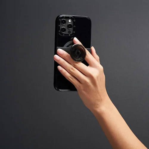 Miniatura 9 de PopSockets Funda negra para iPhone 12 y iPhone 12 Pro con agarre y deslizamiento para teléfono compatible con MagSafe