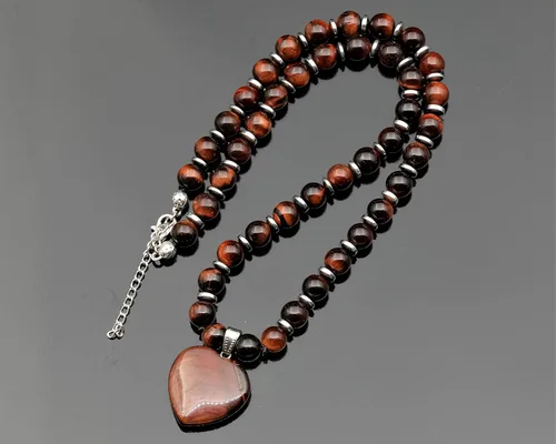 Miniatura 113 de Colgante de corazón de aventurina natural, Collar de cuentas de aventurina genuina, Collar de piedra verde, Collar de piedras preciosas, Cuentas