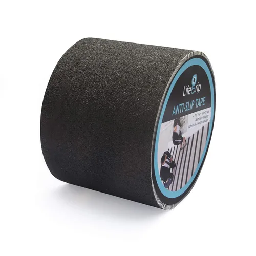 Miniatura 19 de Lifegrip - Cinta de tracción antideslizante, 4 pulgadas x 38 pies, mejor agarre, fricción, adhesivo abrasivo para escaleras, peldaños de pisada