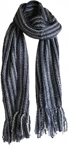 Miniatura 7 de Tumia LAC - Bufanda de lujo extra larga gruesa a rayas - Hecho a mano y muy cálido - Unisex