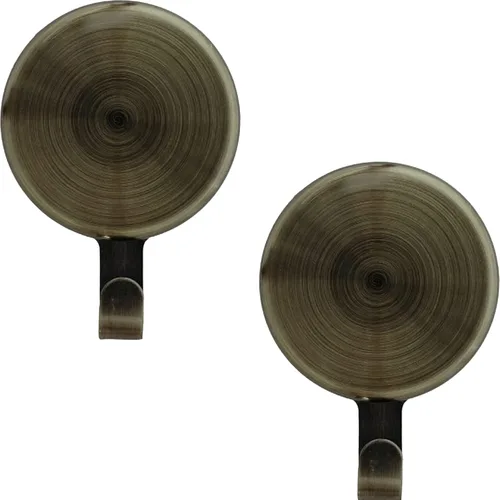 Haute Decor Attract - Colgador magnético para corona (latón antiguo), juego de 2 imanes para 2 puertas/superficies de metal o 1 puerta o ventana de