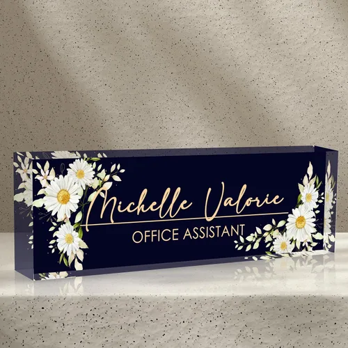Miniatura 8 de Placa de nombre personalizada para escritorio de oficina, placas de nombre personalizadas para escritorios, placa de identificación personalizada