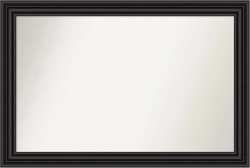 Miniatura 69 de Amanti Art Espejo personalizado, espejo de baño negro puente, espejo de pared o espejo de tocador de baño sobre el fregadero (26 x 26 pulgadas)