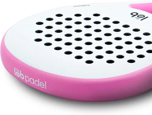 Miniatura 5 de Pala de pádel de fibra de carbono 3K de forma redonda para hombres y mujeres - Potencia y control de precisión, durabilidad, personalizable Rosa