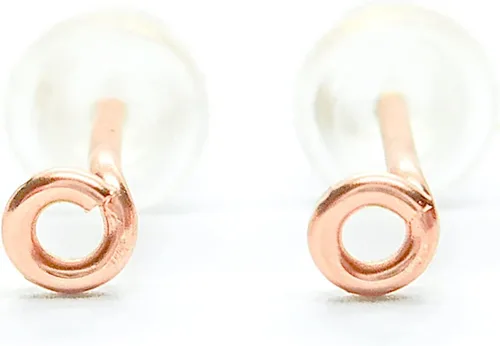 Miniatura 4 de Pendientes redondos pequeños de círculo, joyería pequeña pequeña, oro-plata-oro rosa, aretes para dormir joyería diaria