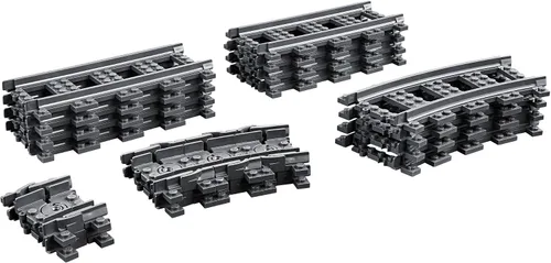 Miniatura 2 de LEGO City Tracks - Juego de expansión de vías de tren - 20 piezas adicionales compatibles con nuestros juegos - 8 pistas rectas, 4 curvas y 8 pistas