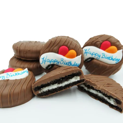 Miniatura 7 de Galletas de la marca Philadelphia Candies cubiertos por ambos lados de chocolate negro y con leche, y crema de cacahuete de la marca Nutter Butter