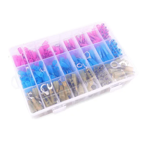 Miniatura 8 de Nilight - 50006R 135 conectores de alambre termorretráctiles - Kit de terminales eléctricos - Surtido de conectores de crimpado automotriz marino