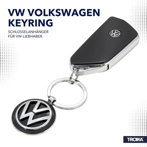 Miniatura 5 de Troika Llavero VW Volkswagen KR16-05/VW - Llavero con logotipo VW - Llavero adicional - Metal fundido - Cromado - Plata, plateado, Moderno