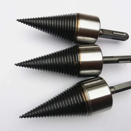 Miniatura 3 de Broca de madera pesada, divisor de leña en U, rosca antideslizante, tornillo en U, tornillo de división de cono, destornillador de cono de madera