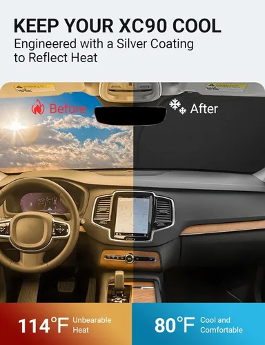 Miniatura 207 de Proadsy Parasol plegable para parabrisas delantero 2026, ajuste personalizado, accesorios para CRV SUV LX EX EX-L EX-L Navi Touring 2017-2022