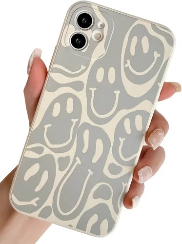 Miniatura 49 de Bonita funda para teléfono compatible con iPhone 13 Pro Max, fundas de silicona líquida, diseño femenino de caricaturas, goma de gel suave de negro