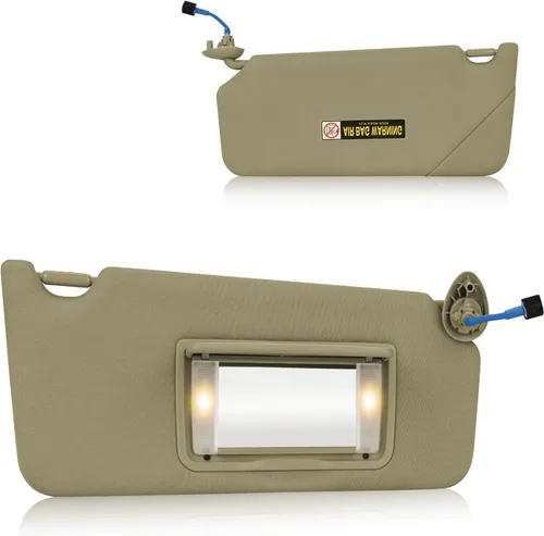 Miniatura 9 de Visera solar para el lado izquierdo del conductor con luz de cortesía para Honda Accord 2008, 2009, 2010, 2011, 2012, reemplazo para 83280TA0A91ZB