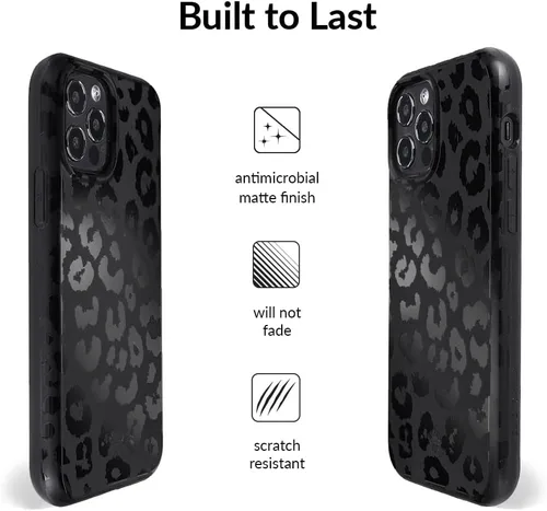 Miniatura 5 de VELVET CAVIAR - Funda para teléfono con estampado de leopardo negro y guepardo para iPhone 13 Pro - Compatible con MagSafe - Probada para caídas