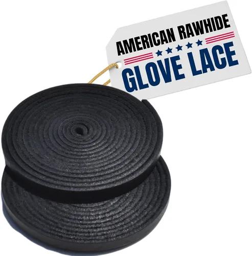 Miniatura 11 de Covey Sports Kit de encaje de guante de béisbol de alta calidad, cuero crudo americano auténtico, cordones de 72 pulgadas para reparación y relación
