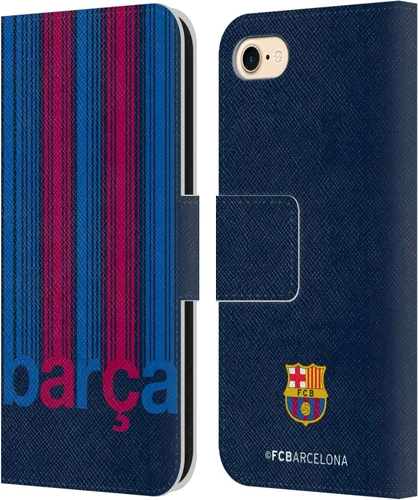 Head Case Designs Funda de piel con licencia oficial del FC Barcelona Barca Campions compatible con Apple iPhone 7/8 / SE 2020 y 2022