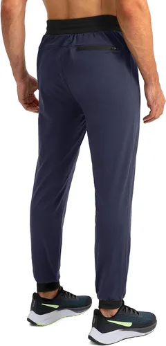 Miniatura 3 de Pudolla Pantalones deportivos de forro polar para hombre, pantalones deportivos suaves y cálidos para invierno, para gimnasio, entrenamiento
