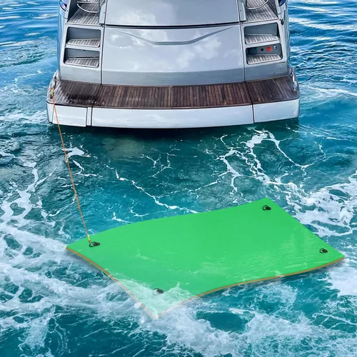 Miniatura 11 de MADOG - Alfombra de agua flotante para exteriores, para adultos, flotadores gigantes de piscina de 12 pies/18 pies para piscina, lago y océano, 3