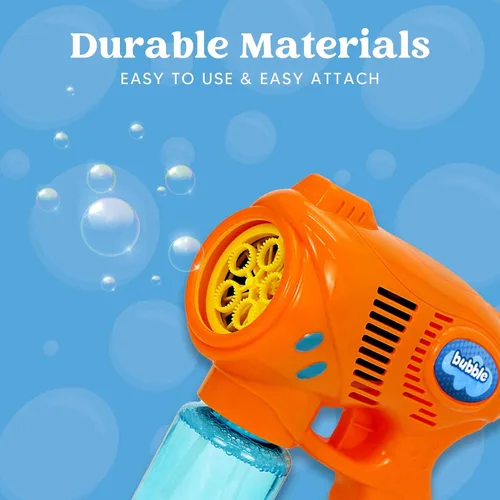 Miniatura 3 de JOYIN - Juego de 3 pistolas y 3 soluciones de burbujas para niños, juguete lanzador de burbujas para verano, recuerdos de fiesta, cumpleaños, Sólido