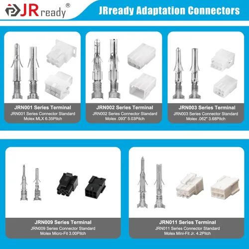 Miniatura 6 de JRready ST6527 Kit de terminales de pines de 150 pares 093" 062" Mini-Fit Jr. MLX Micro-Fit Terminales eléctricos automotrices Conectores de pines