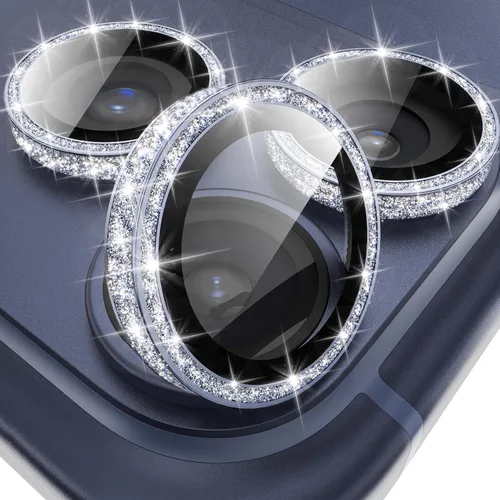 Miniatura 28 de YWXTW Protector de lente de cámara para iPhone 15/15 Plus/16e/ 17e, anillo de metal antiarañazos individual protector de pantalla de vidrio templado