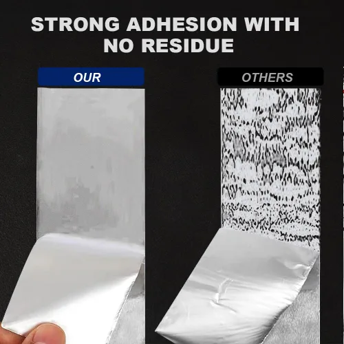 Miniatura 4 de Cinta adhesiva de papel de aluminio resistente de 3.9 mil, 3 pulgadas x 22 yardas, aislamiento resistente al calor, sellado y parche de alta