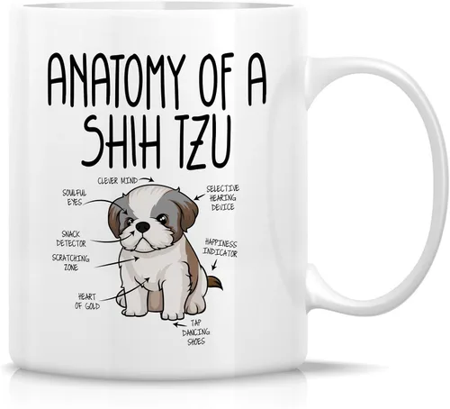 Miniatura 48 de Retreez - Taza divertida con texto en inglés "Funny Cute Golden Retriever Don't Stop Retrievin' Dog Lover", 325 ml, tazas de café de cerámica