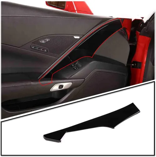 Miniatura 12 de TINKI Se adapta a 2014-2019 C7 Corvette Panel de puerta interior Molding Trim Cubierta de puerta Adhesivo interior para Chevrolet Corvette C7 2014