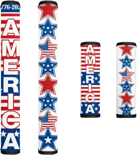Miniatura 17 de 250 Years of America - Juego de 4 fundas decorativas para manijas de nevera, antideslizantes, hechas a mano, guantes para electrodomésticos