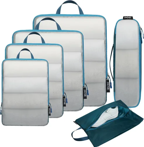 Miniatura 69 de BAGAIL 4 Set/6 Set Ultraligero Compresión Embalaje Cubos Organizador de Embalaje para Accesorios de Viaje Equipaje Maleta Mochila
