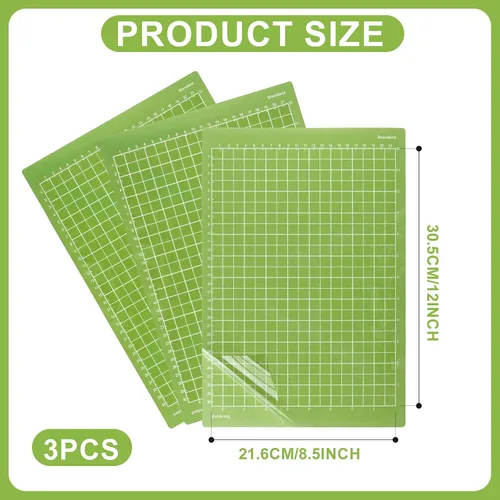 Miniatura 2 de Alfombrilla de corte de 8.5 x 12 pulgadas para Cricut Joy Xtra (agarre estándar), 3 alfombrillas de corte adhesivas reutilizables de agarre