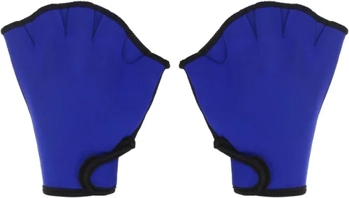 Miniatura 9 de PATIKIL Guantes de natación con malla, unisex, guantes de resistencia al agua, accesorios de entrenamiento para natación y buceo Negro