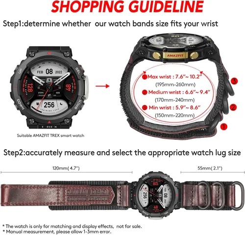 Miniatura 13 de Correa de reloj compatible con Amazfit T-Rex/T-Rex 2/T-Rex Pro/T-Rex Ultra/T-Rex Ultra 2, nuevo diseño de conector mejorado