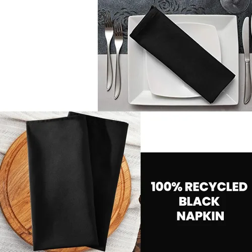 Miniatura 5 de Perfectware - Servilletas de cena de 2 capas, color negro, paquete de 125