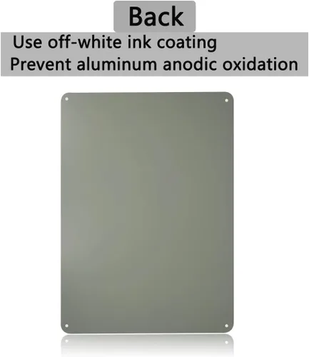 Miniatura 3 de Paquete de 2 letreros de metal grandes sin tropiezos de videovigilancia, 10 x 14 pulgadas, aluminio libre de óxido, propiedad protegida por cámara