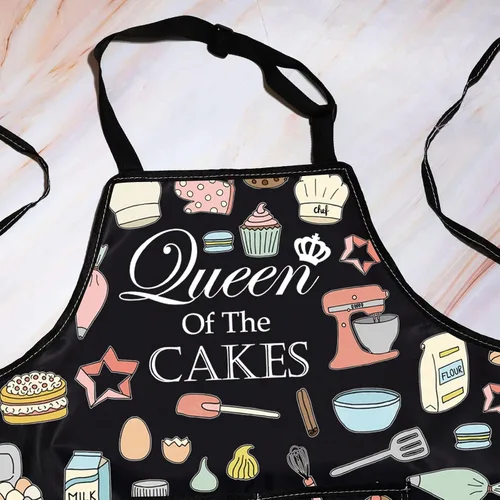 Miniatura 3 de WZMPA Delantal ajustable Queen Of The Cakes para los amantes de los pasteles
