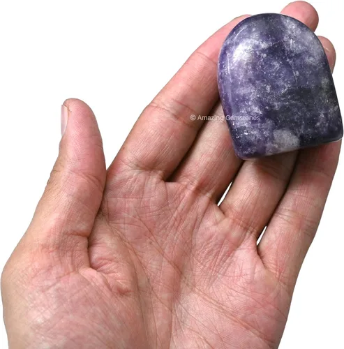 Miniatura 24 de Amazing Gemstone Piedra de palma y cristales de turmalina negra, piedras preciosas y cristales de grado A++, cristales curativos y piedras