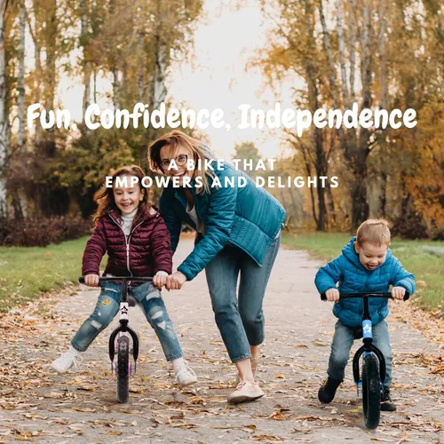 Miniatura 8 de Bicystar Bicicleta de equilibrio para niños de 16 pulgadas para niños de 5 a 8 años, sin pedales, neumáticos de aire, reposapiés, altura ajustable