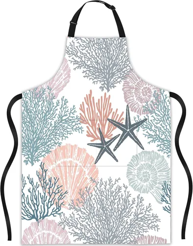 Miniatura 11 de Delantal de ramo de lavanda, regalos para mujeres, delantal con cuello ajustable, impermeable, para mujeres y hombres, regalos para el hogar