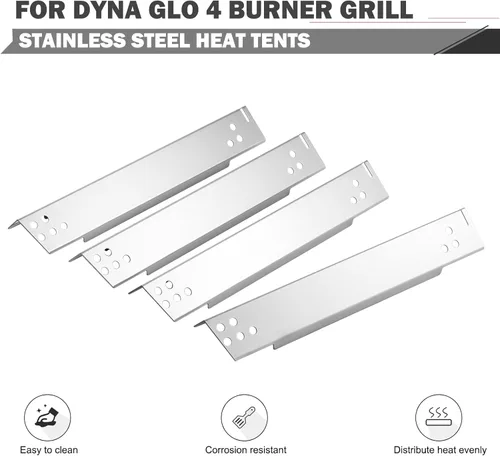 Miniatura 4 de 70-01-791 Piezas de repuesto del escudo térmico para Dyna Glo Grill Parts DGP483SSN-D DGP483SSN DGP483CSP-D Tiendas de calor Dyna Glo 4 piezas