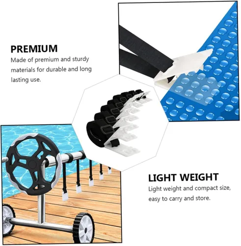 Miniatura 5 de Yardwe 1 juego de carrete de piscina inflable para piscinas, toldo para toldo, kit de tornillos, cubierta solar, accesorio para carrete, hebillas