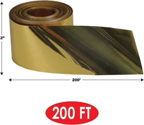 Miniatura 2 de Beistle Serpentinas metálicas doradas, paquete de 2 rollos de serpentina de papel de aluminio brillante para bodas, celebraciones de Año Nuevo