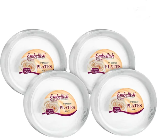 Miniatura 11 de Embellish - cuencos y platos de plástico duro transparente, Paquete de 60