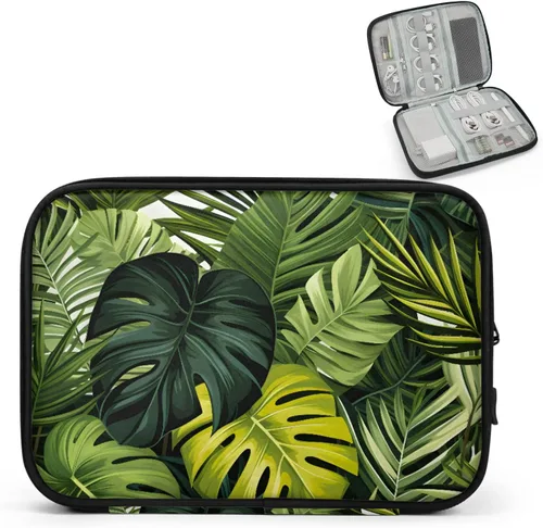 Miniatura 16 de Estuche organizador de viaje de calabaza de arce, bolsa de almacenamiento de cables para cables, cargador, teléfono, disco duro