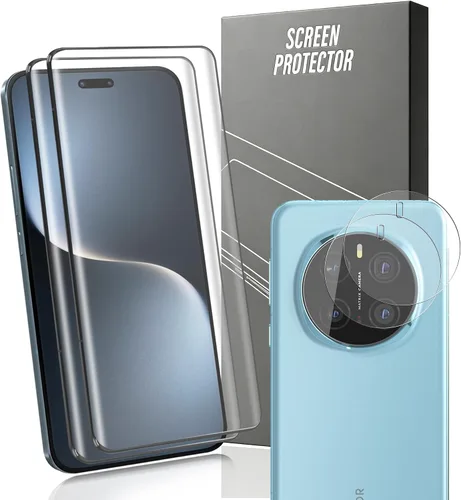 Miniatura 27 de Paquete de 3+2 protectores de pantalla de vidrio templado para teléfono (2a) / (2a) Plus con protector de lente de cámara, dureza 9H, película