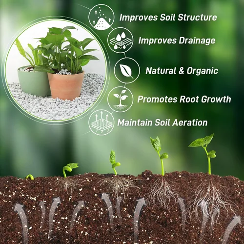 Miniatura 4 de Perlita gruesa de 3 cuartos de galón para enmienda del suelo de plantas para macetas, mejora el drenaje y la aireación del suelo, ideal
