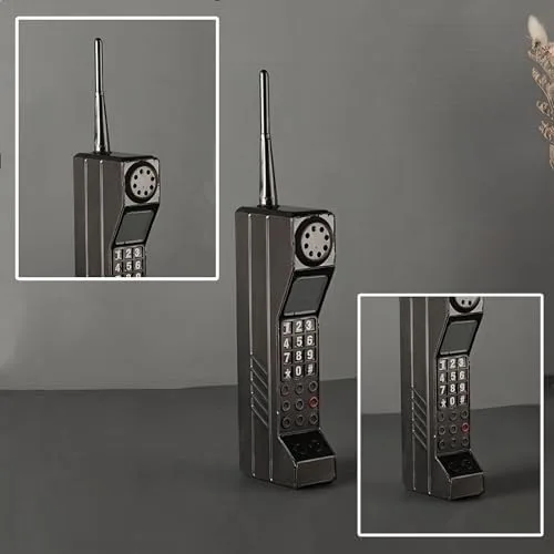 Miniatura 2 de Zerodis Adorno de ladrillo para teléfono celular, adorno retro de hierro para el hogar, sala de estar, decoración de escritorio, simulación