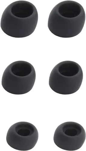 JNSA Reemplazo de silicona para auriculares Galaxy Buds Pro, S/M/L 3 tamaños 3 pares, cabe en la funda, auriculares geles para oídos, color negro