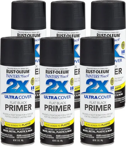 Miniatura 15 de Rust-Oleum 334017 Painter's Touch 2X Ultra Cover - Imprimación en aerosol, 12 onzas, gris plano, (paquete de 1)